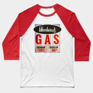 ⛽ Woodwards Gas ⛽ Retro circa Baseball T-Shirt